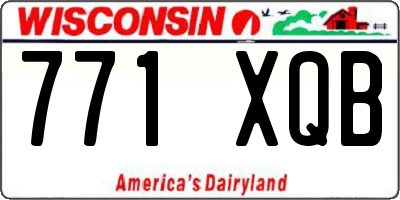 WI license plate 771XQB