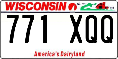 WI license plate 771XQQ