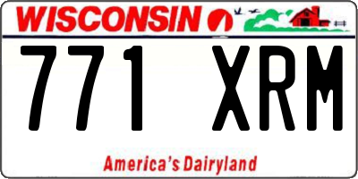 WI license plate 771XRM