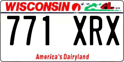 WI license plate 771XRX