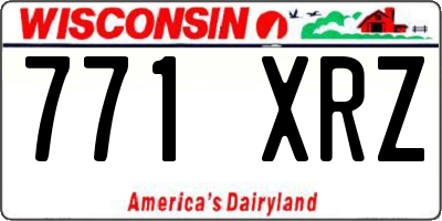 WI license plate 771XRZ
