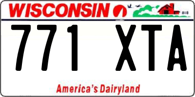 WI license plate 771XTA
