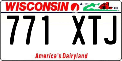 WI license plate 771XTJ