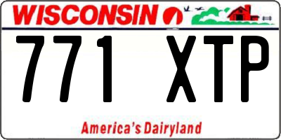 WI license plate 771XTP
