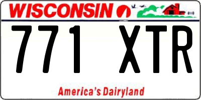WI license plate 771XTR