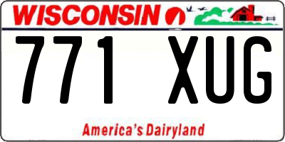 WI license plate 771XUG