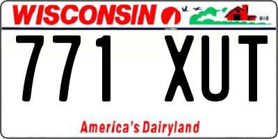 WI license plate 771XUT