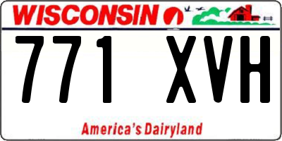 WI license plate 771XVH