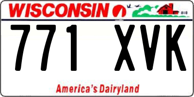 WI license plate 771XVK