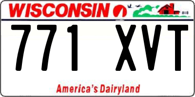 WI license plate 771XVT
