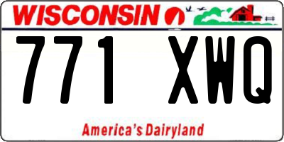 WI license plate 771XWQ