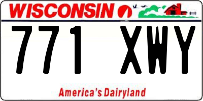 WI license plate 771XWY