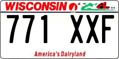 WI license plate 771XXF