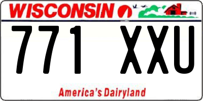 WI license plate 771XXU