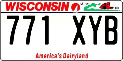 WI license plate 771XYB