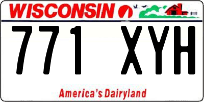 WI license plate 771XYH