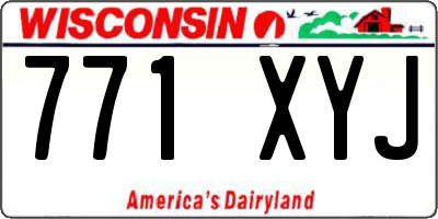WI license plate 771XYJ