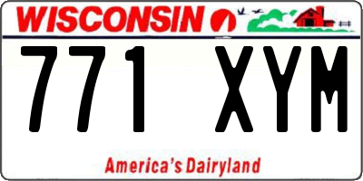 WI license plate 771XYM