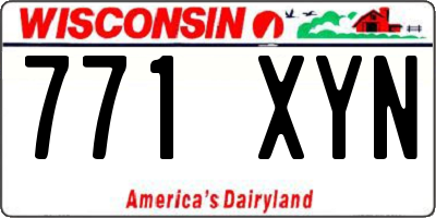 WI license plate 771XYN