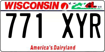 WI license plate 771XYR