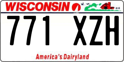 WI license plate 771XZH