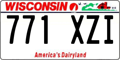 WI license plate 771XZI