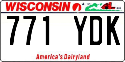 WI license plate 771YDK