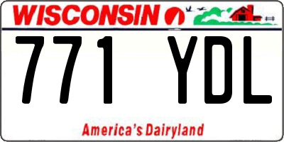 WI license plate 771YDL