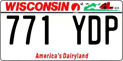 WI license plate 771YDP