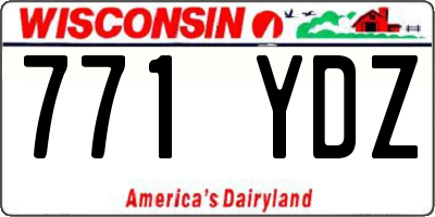 WI license plate 771YDZ