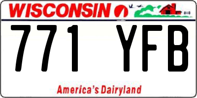 WI license plate 771YFB