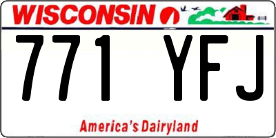 WI license plate 771YFJ