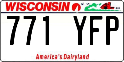 WI license plate 771YFP
