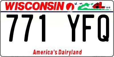 WI license plate 771YFQ
