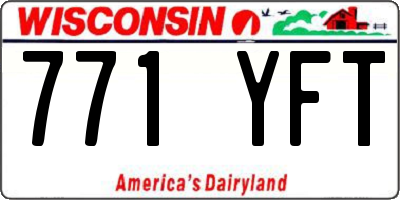 WI license plate 771YFT