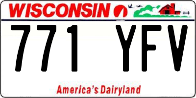 WI license plate 771YFV