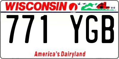WI license plate 771YGB