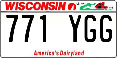 WI license plate 771YGG