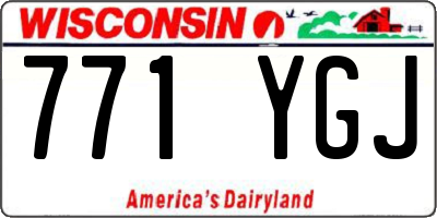 WI license plate 771YGJ