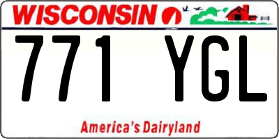 WI license plate 771YGL