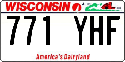 WI license plate 771YHF