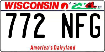 WI license plate 772NFG