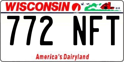 WI license plate 772NFT