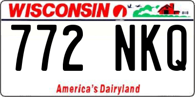 WI license plate 772NKQ