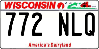 WI license plate 772NLQ