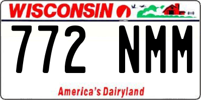 WI license plate 772NMM