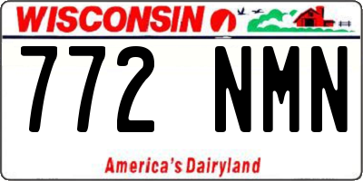 WI license plate 772NMN