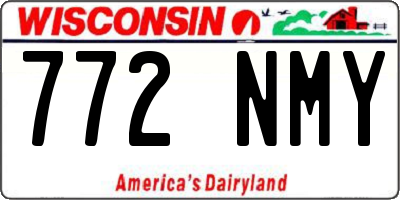 WI license plate 772NMY