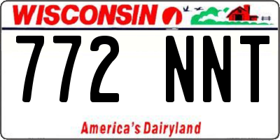 WI license plate 772NNT