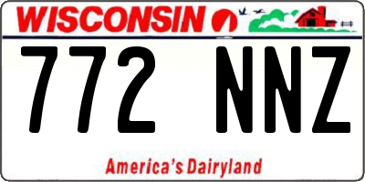 WI license plate 772NNZ